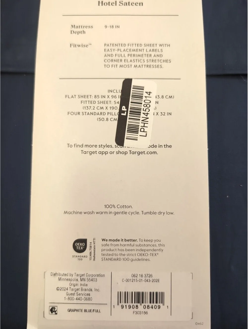 6pc 800 Thread Count Full size Solid Sheet Set - Threshold Signature